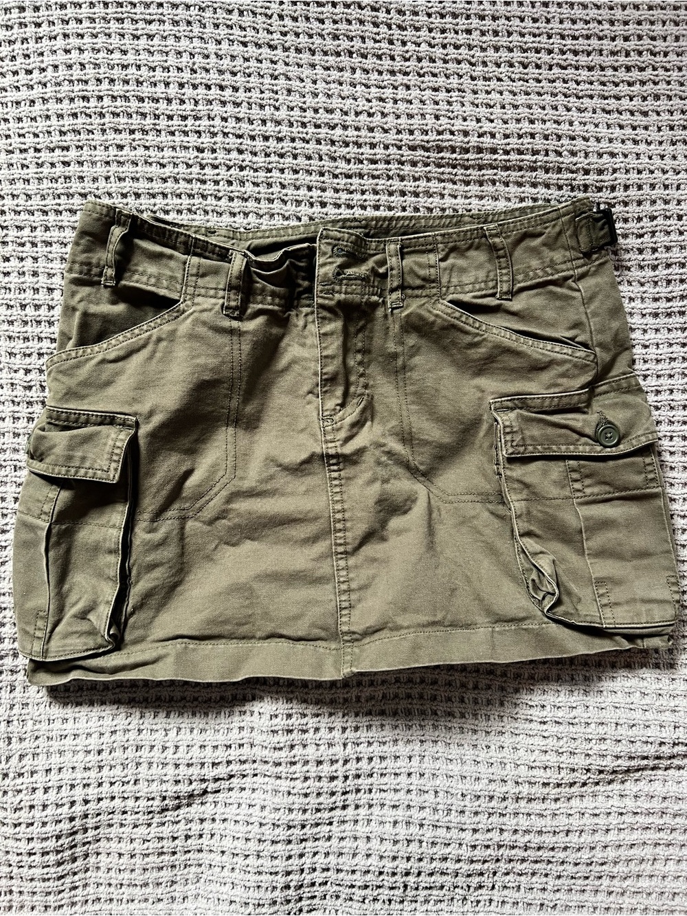 Brandy Melville Olive Cargo Mini Skirt
